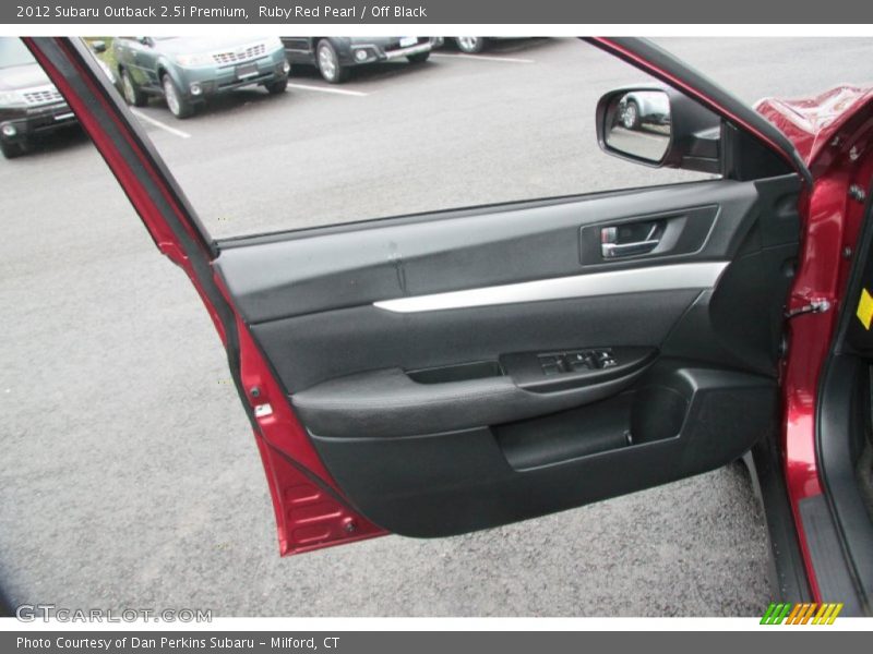 Ruby Red Pearl / Off Black 2012 Subaru Outback 2.5i Premium