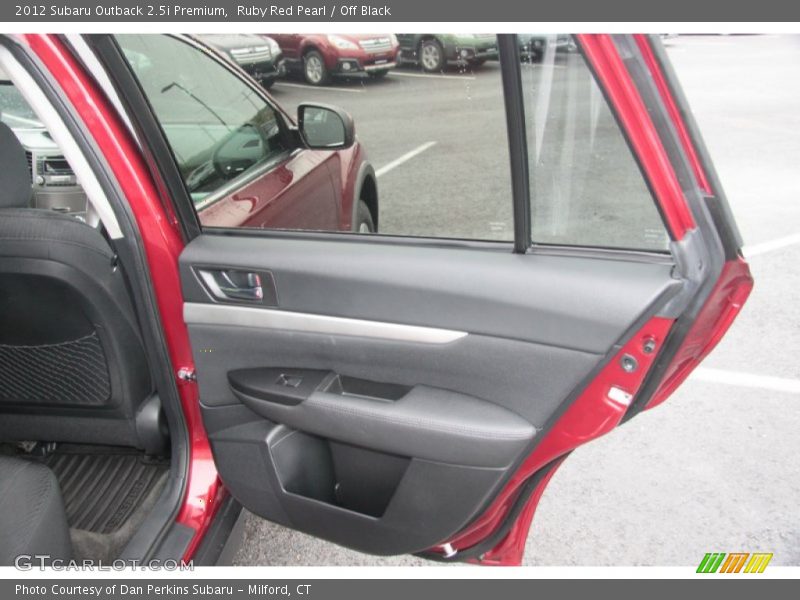 Ruby Red Pearl / Off Black 2012 Subaru Outback 2.5i Premium