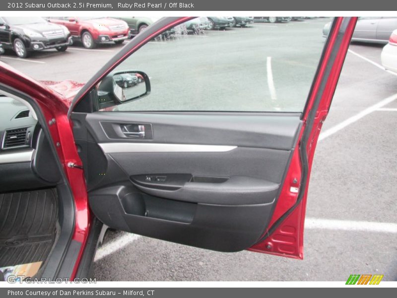 Ruby Red Pearl / Off Black 2012 Subaru Outback 2.5i Premium