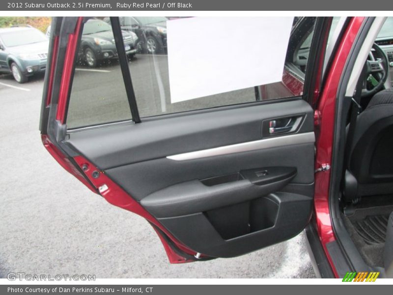Ruby Red Pearl / Off Black 2012 Subaru Outback 2.5i Premium
