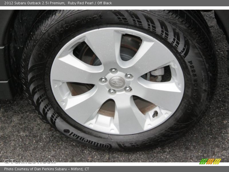 Ruby Red Pearl / Off Black 2012 Subaru Outback 2.5i Premium