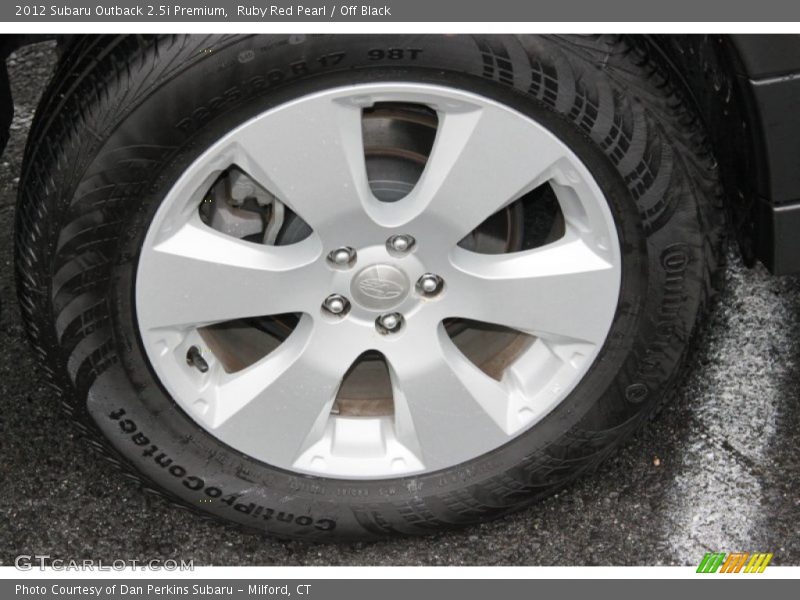Ruby Red Pearl / Off Black 2012 Subaru Outback 2.5i Premium
