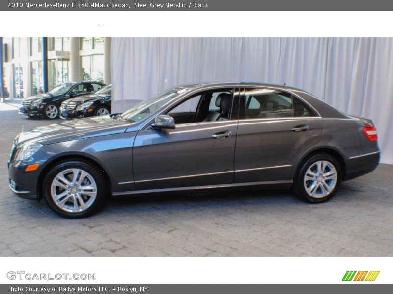 Steel Grey Metallic / Black 2010 Mercedes-Benz E 350 4Matic Sedan