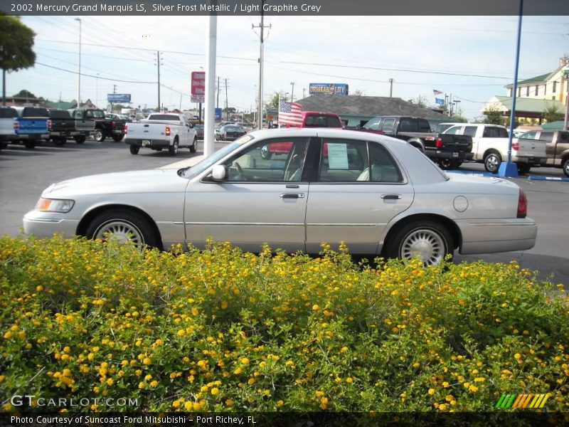Silver Frost Metallic / Light Graphite Grey 2002 Mercury Grand Marquis LS