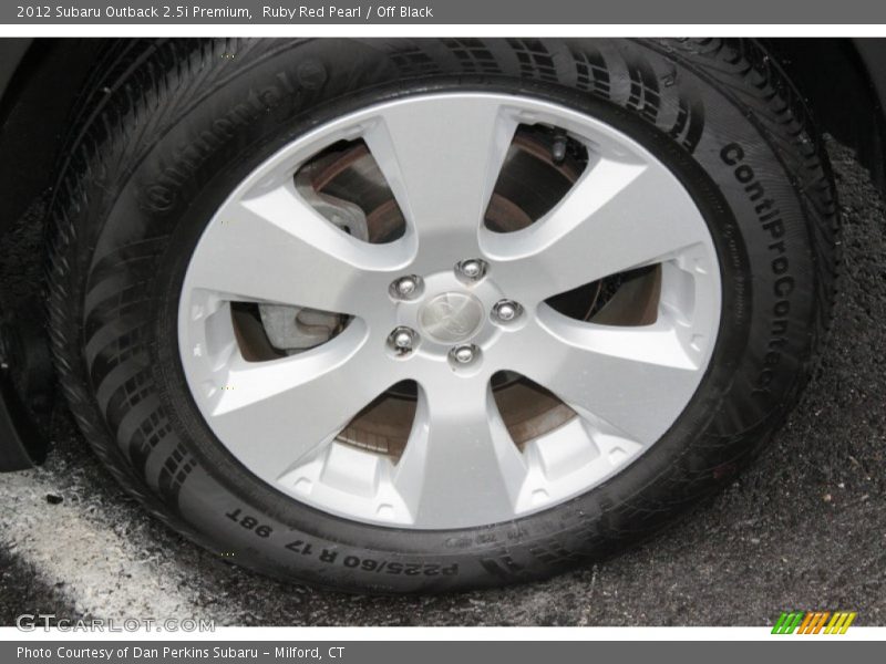 Ruby Red Pearl / Off Black 2012 Subaru Outback 2.5i Premium