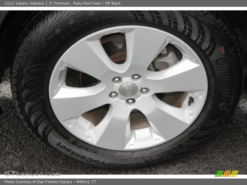 Ruby Red Pearl / Off Black 2012 Subaru Outback 2.5i Premium