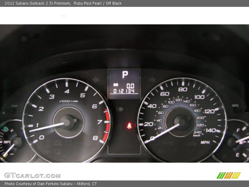 Ruby Red Pearl / Off Black 2012 Subaru Outback 2.5i Premium