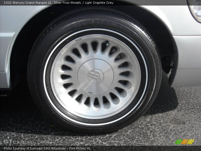 Silver Frost Metallic / Light Graphite Grey 2002 Mercury Grand Marquis LS