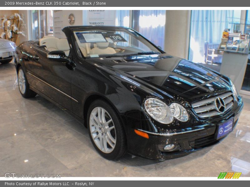 Black / Stone 2009 Mercedes-Benz CLK 350 Cabriolet