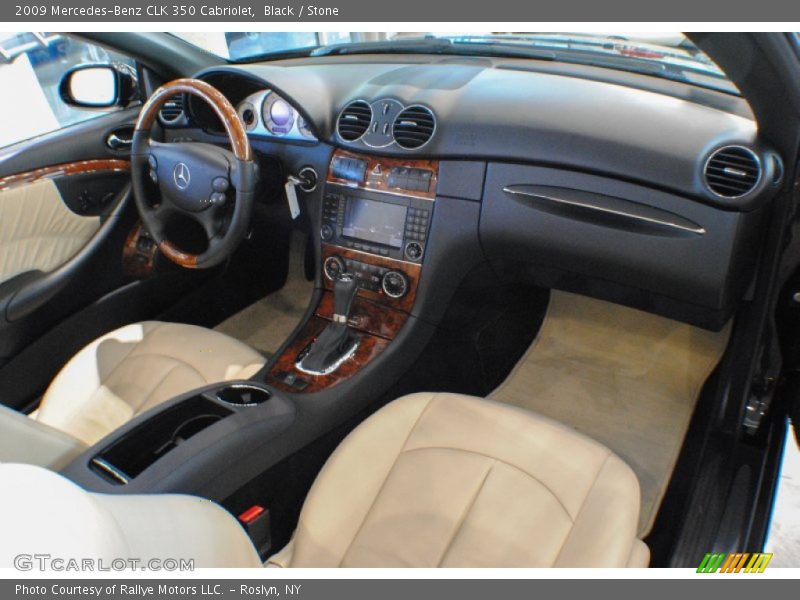 Black / Stone 2009 Mercedes-Benz CLK 350 Cabriolet