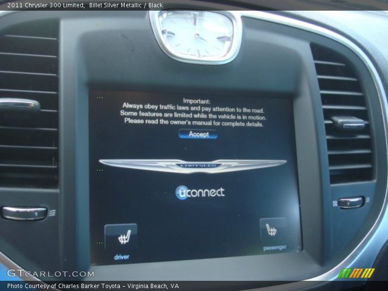 Billet Silver Metallic / Black 2011 Chrysler 300 Limited