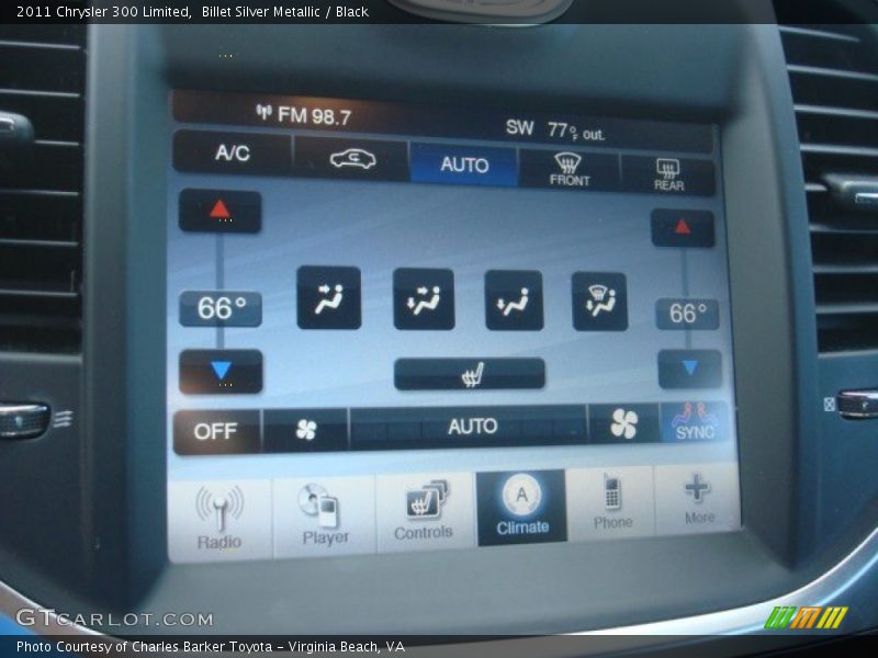 Billet Silver Metallic / Black 2011 Chrysler 300 Limited