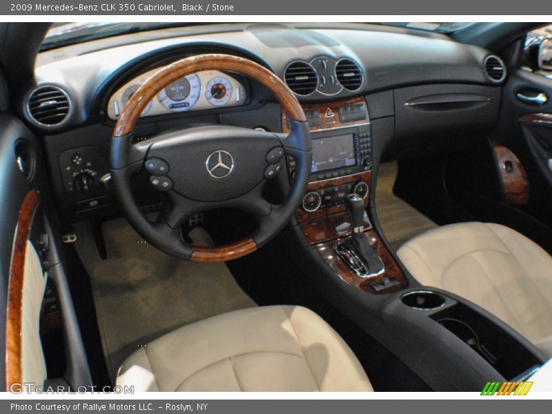 Black / Stone 2009 Mercedes-Benz CLK 350 Cabriolet