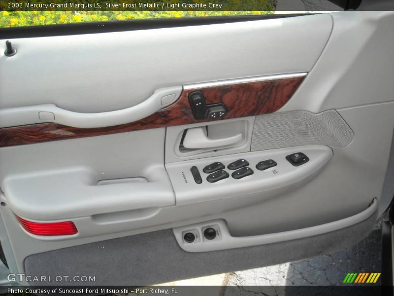 Silver Frost Metallic / Light Graphite Grey 2002 Mercury Grand Marquis LS