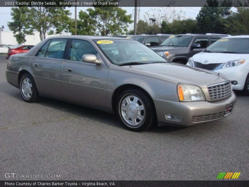 Bronzemist / Neutral Shale Beige 2003 Cadillac DeVille Sedan