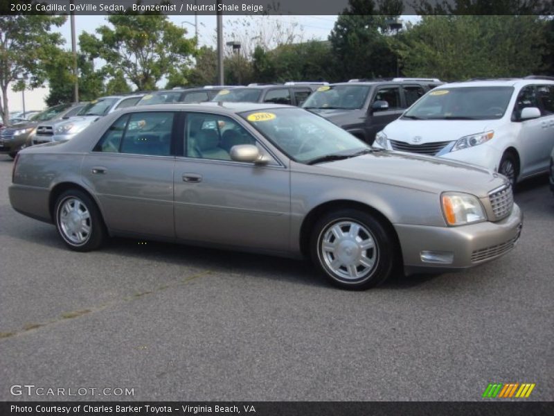 Bronzemist / Neutral Shale Beige 2003 Cadillac DeVille Sedan