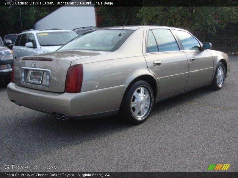 Bronzemist / Neutral Shale Beige 2003 Cadillac DeVille Sedan