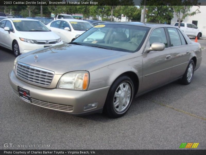 Bronzemist / Neutral Shale Beige 2003 Cadillac DeVille Sedan