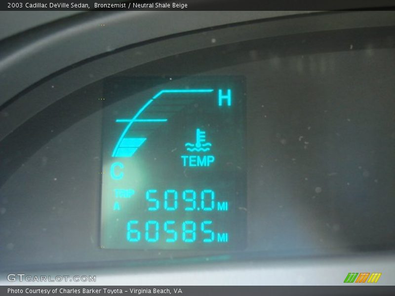 Bronzemist / Neutral Shale Beige 2003 Cadillac DeVille Sedan