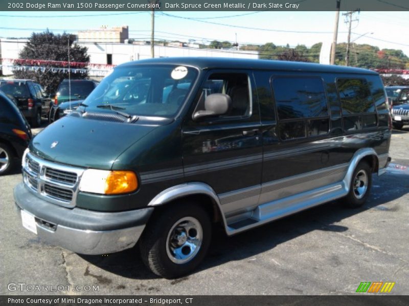 Dark Spruce Green Metallic / Dark Slate Gray 2002 Dodge Ram Van 1500 Passenger Conversion