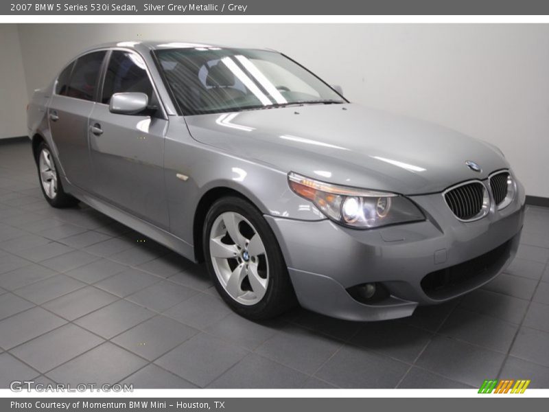 Silver Grey Metallic / Grey 2007 BMW 5 Series 530i Sedan