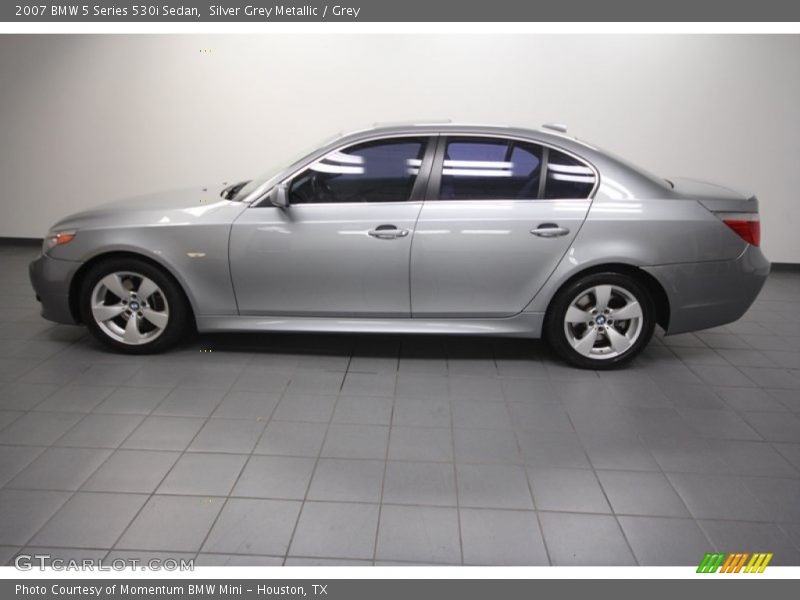 Silver Grey Metallic / Grey 2007 BMW 5 Series 530i Sedan
