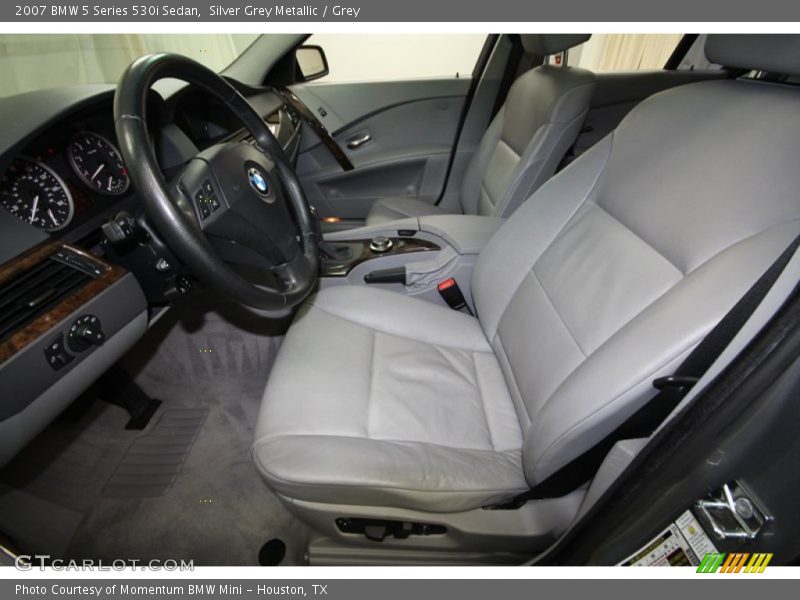 Silver Grey Metallic / Grey 2007 BMW 5 Series 530i Sedan