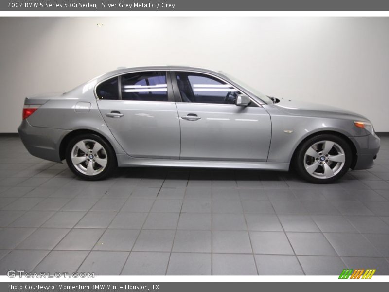 Silver Grey Metallic / Grey 2007 BMW 5 Series 530i Sedan
