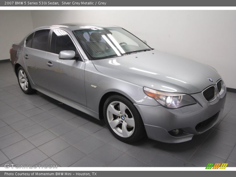 Silver Grey Metallic / Grey 2007 BMW 5 Series 530i Sedan