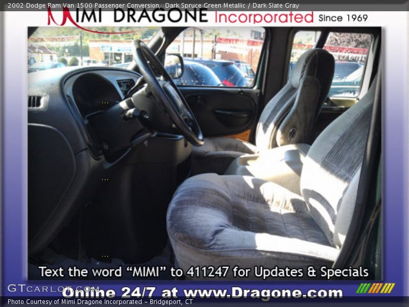 Dark Spruce Green Metallic / Dark Slate Gray 2002 Dodge Ram Van 1500 Passenger Conversion