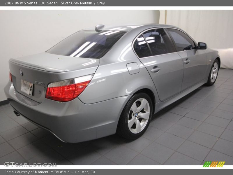 Silver Grey Metallic / Grey 2007 BMW 5 Series 530i Sedan