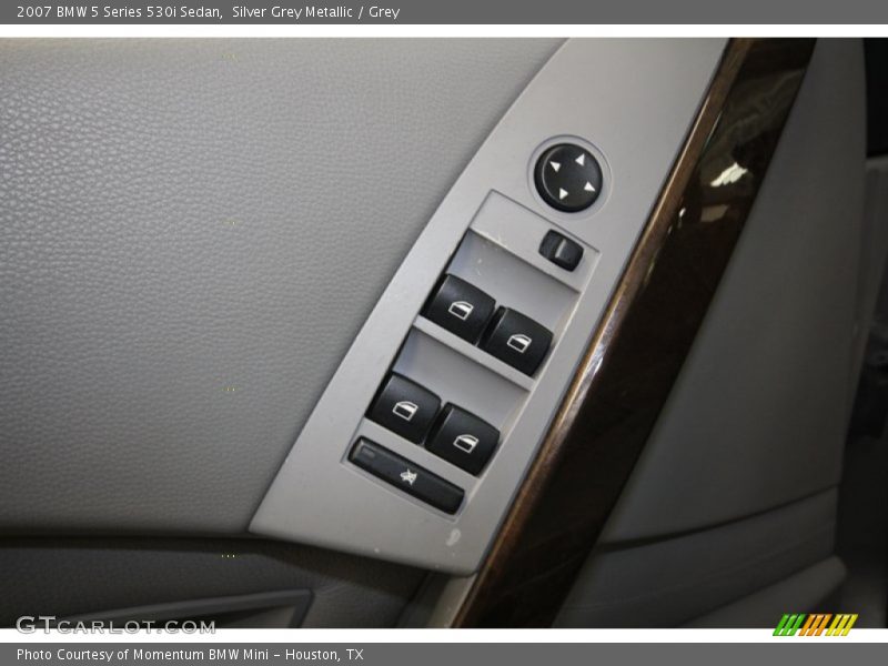 Silver Grey Metallic / Grey 2007 BMW 5 Series 530i Sedan