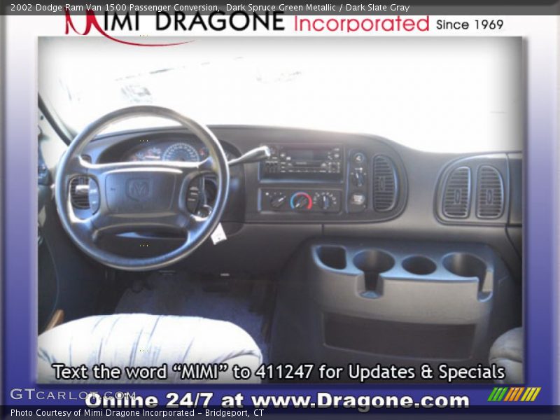 Dark Spruce Green Metallic / Dark Slate Gray 2002 Dodge Ram Van 1500 Passenger Conversion