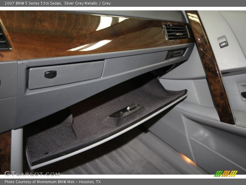 Silver Grey Metallic / Grey 2007 BMW 5 Series 530i Sedan