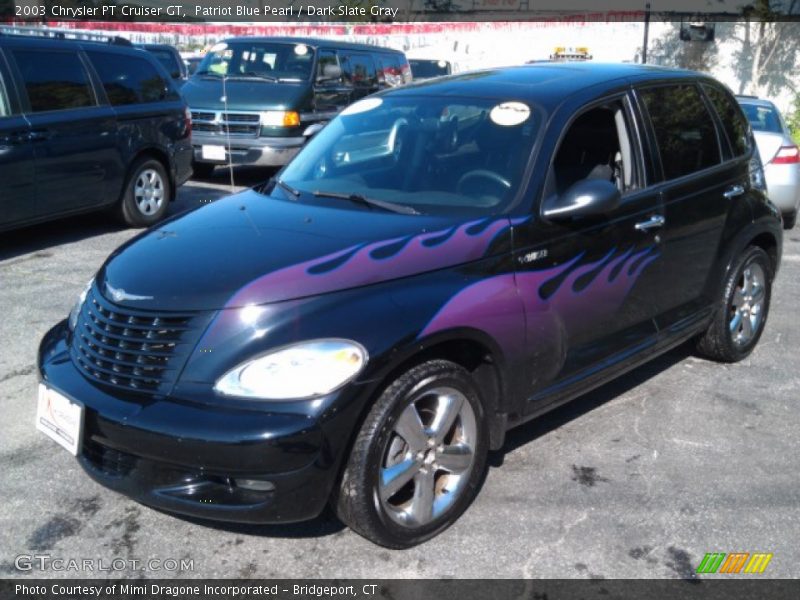 Patriot Blue Pearl / Dark Slate Gray 2003 Chrysler PT Cruiser GT