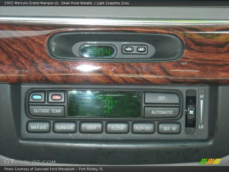 Silver Frost Metallic / Light Graphite Grey 2002 Mercury Grand Marquis LS