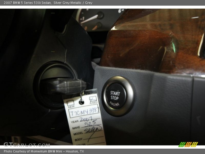 Silver Grey Metallic / Grey 2007 BMW 5 Series 530i Sedan