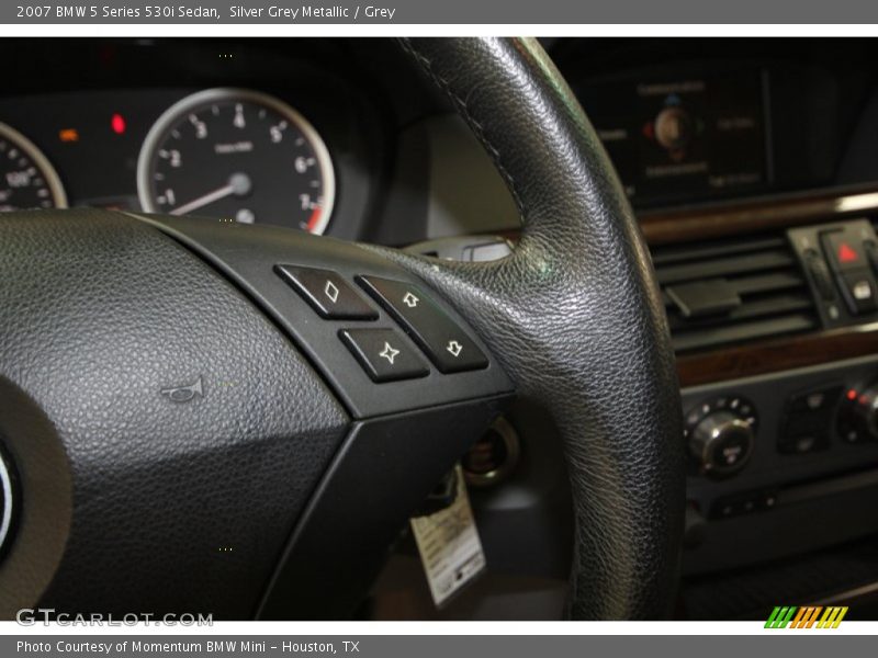Silver Grey Metallic / Grey 2007 BMW 5 Series 530i Sedan