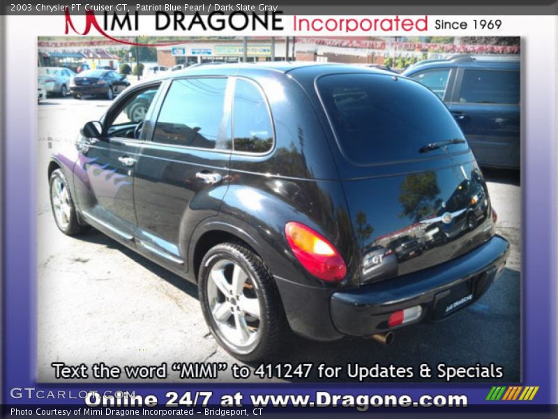 Patriot Blue Pearl / Dark Slate Gray 2003 Chrysler PT Cruiser GT