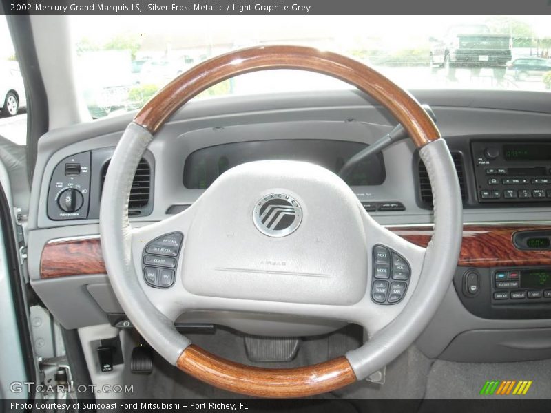 Silver Frost Metallic / Light Graphite Grey 2002 Mercury Grand Marquis LS