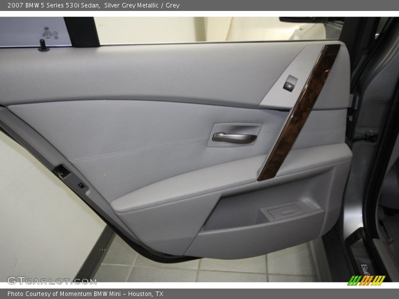 Silver Grey Metallic / Grey 2007 BMW 5 Series 530i Sedan