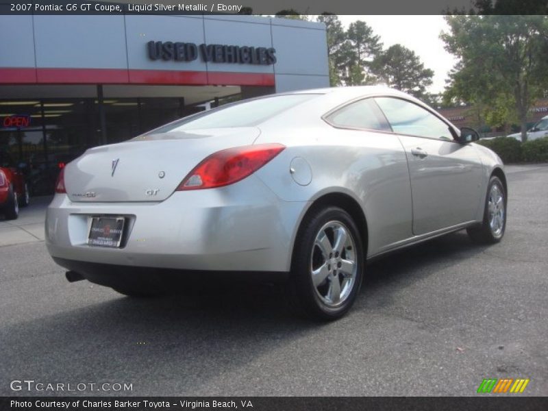 Liquid Silver Metallic / Ebony 2007 Pontiac G6 GT Coupe