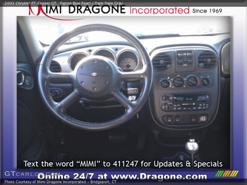 Patriot Blue Pearl / Dark Slate Gray 2003 Chrysler PT Cruiser GT