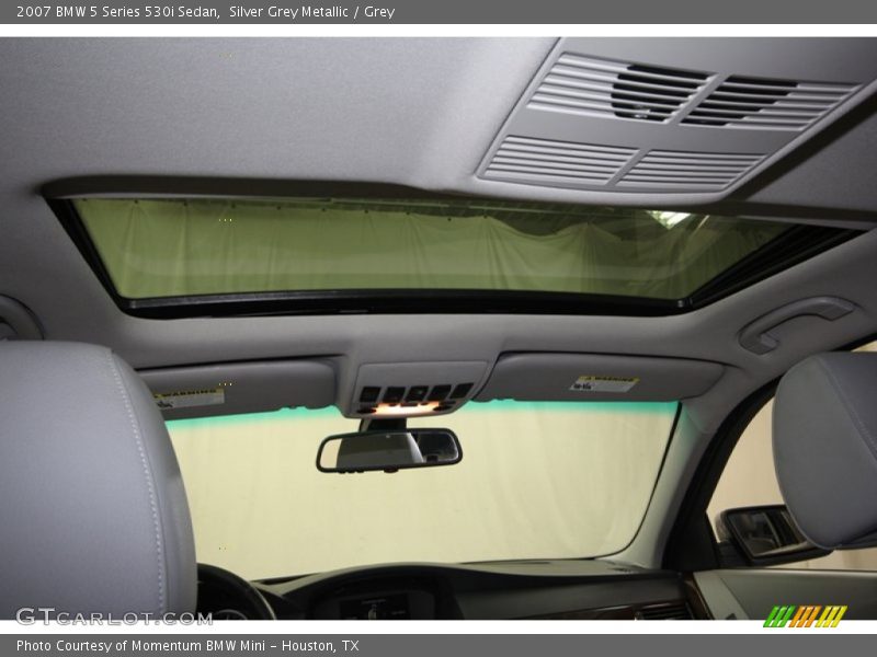 Silver Grey Metallic / Grey 2007 BMW 5 Series 530i Sedan