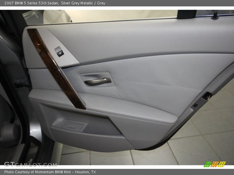 Silver Grey Metallic / Grey 2007 BMW 5 Series 530i Sedan