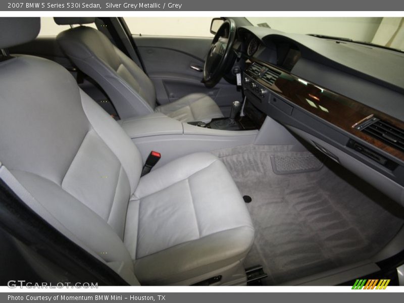 Silver Grey Metallic / Grey 2007 BMW 5 Series 530i Sedan