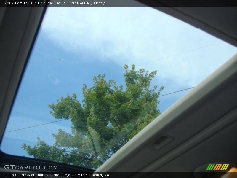 Liquid Silver Metallic / Ebony 2007 Pontiac G6 GT Coupe