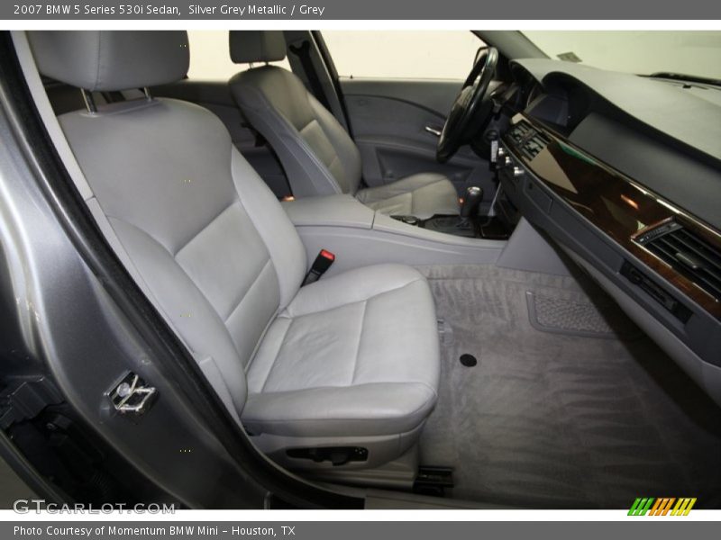 Silver Grey Metallic / Grey 2007 BMW 5 Series 530i Sedan