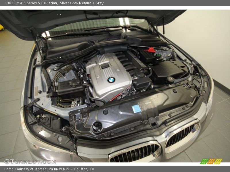 Silver Grey Metallic / Grey 2007 BMW 5 Series 530i Sedan
