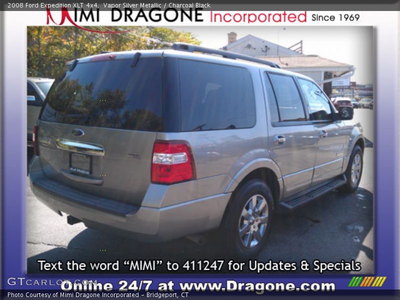 Vapor Silver Metallic / Charcoal Black 2008 Ford Expedition XLT 4x4